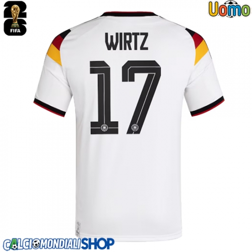 Maglie da calcio Germania Florian Wirtz #17 Prima Maglia Mondiali 2026  Manica Corta